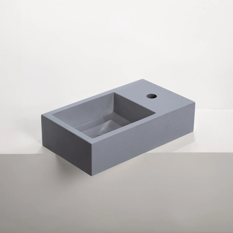 Concrete polished rectangular powder basin cradle mountain